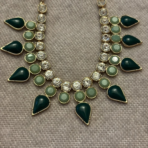 Green Studded Necklace - Picture 2 of 2
